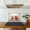 Doorkijk - Schotse hooglander - Dieren keuken achterwand spatscherm klein -sfeer2