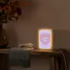I liked it so it's mine - Neon hart - Paars Light Box met kabel (Tafellamp) klein -sfeer4