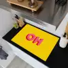 Geel - Roze - Oh - 3D Inductie beschemer met haakjes klein -sfeer1