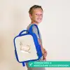 Walvis in pastel beige kleuren Kinderrugzak - Blauw middel -sfeer3_NL