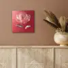 Sierlijk - Bloem - Roze - Glazen aluminium wit klein -sfeer4
