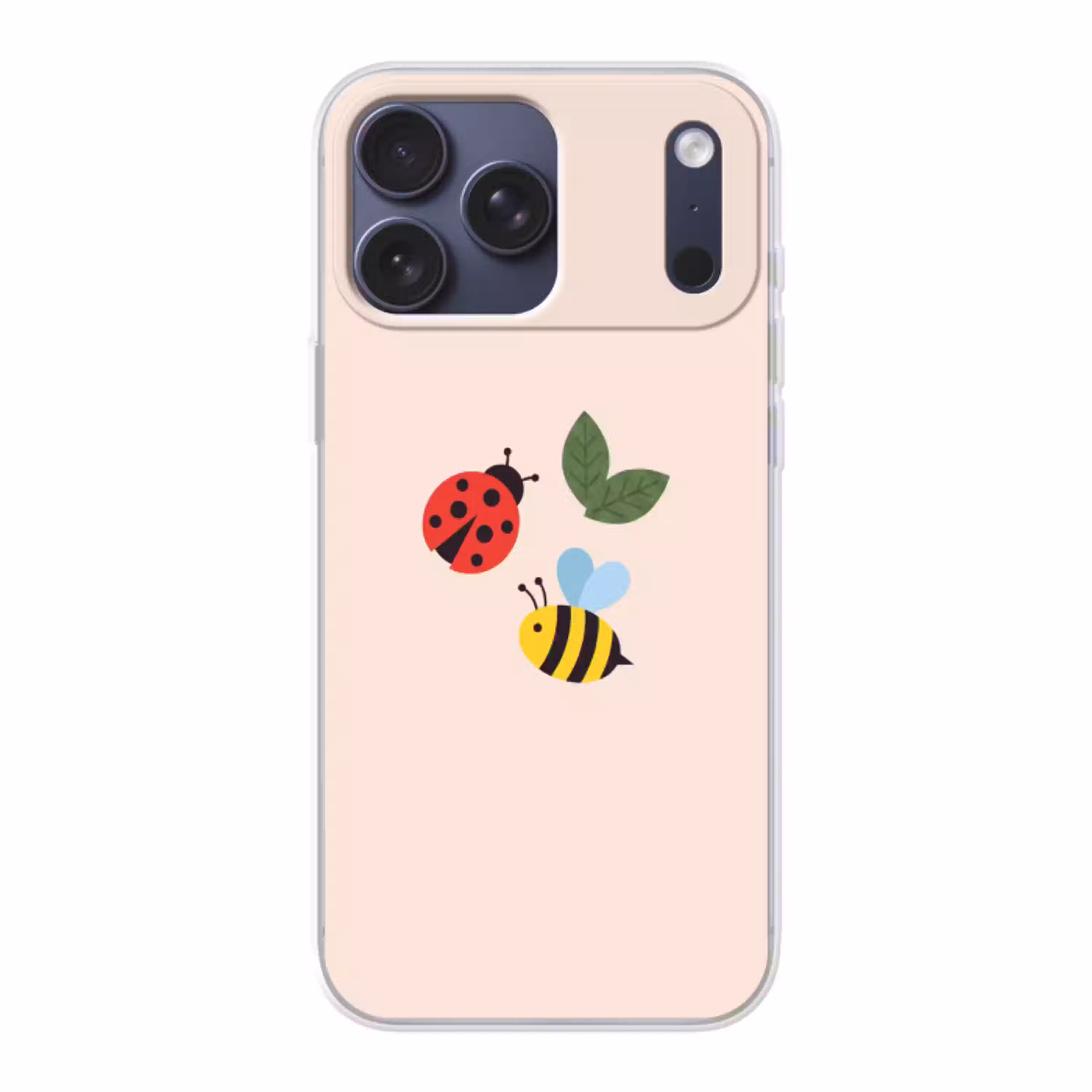 Insect - Blad - Natuur - Speels - Illustratie Telefoonhoesje iPhone 17 Pro Max klein -3d