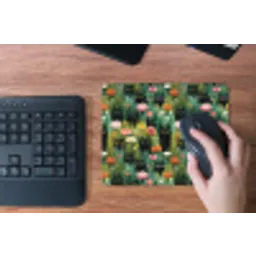 Katten - Bloemen - Kleurrijk muismat rubber klein 262 -toetsenbord