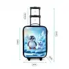 Pinguïn en ijsbeertje op ijsschotsen Kinderkoffer - Zwart klein -productfoto_formaten