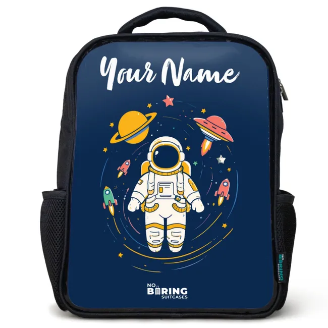 Kids' Backpacks with name Black -. Astronaut - Planet - Stars - Rocket