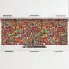 Design - Jaren 70 - Fantasy - Kleur keuken achterwand 2 middel 871 -3d