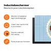 Aardbeien - Lijst - Rood - Geruit Inductie beschermer vinyl 3mm klein -zzzzzzz-td-ups