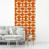 Oranje - Organische vormen - Wit fotobehang vinyl groot 64 -woonkamer