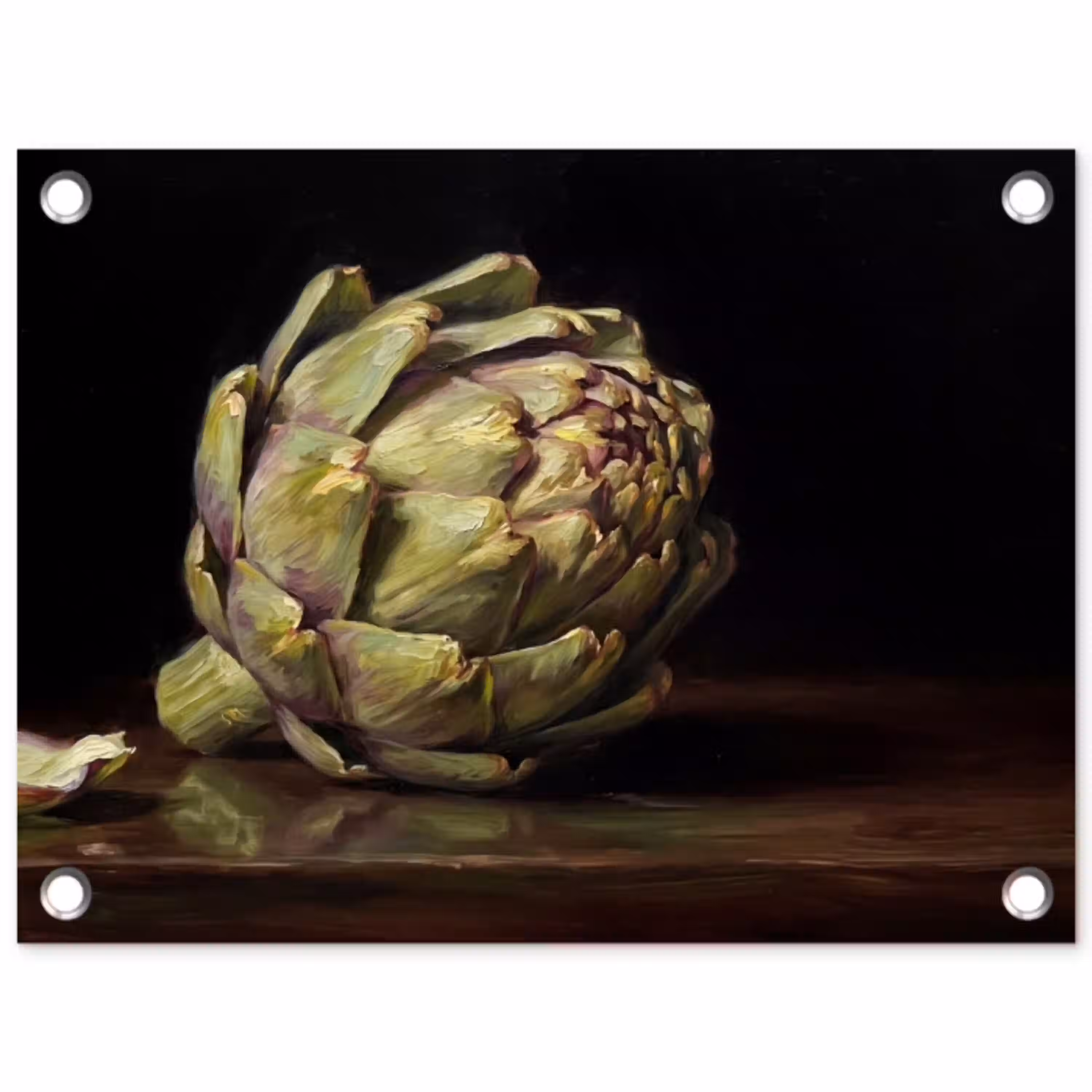 Artichok - Eten - Klassiek tuinposter los doek klein -3d