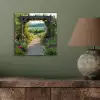 Doorkijk - Landschap - Natuur - Tuinboog - Bloemen aluminium wit klein -sfeer2