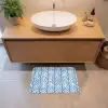 Patroon - Streep - Blauw Badmat klein 997 -sfeer1