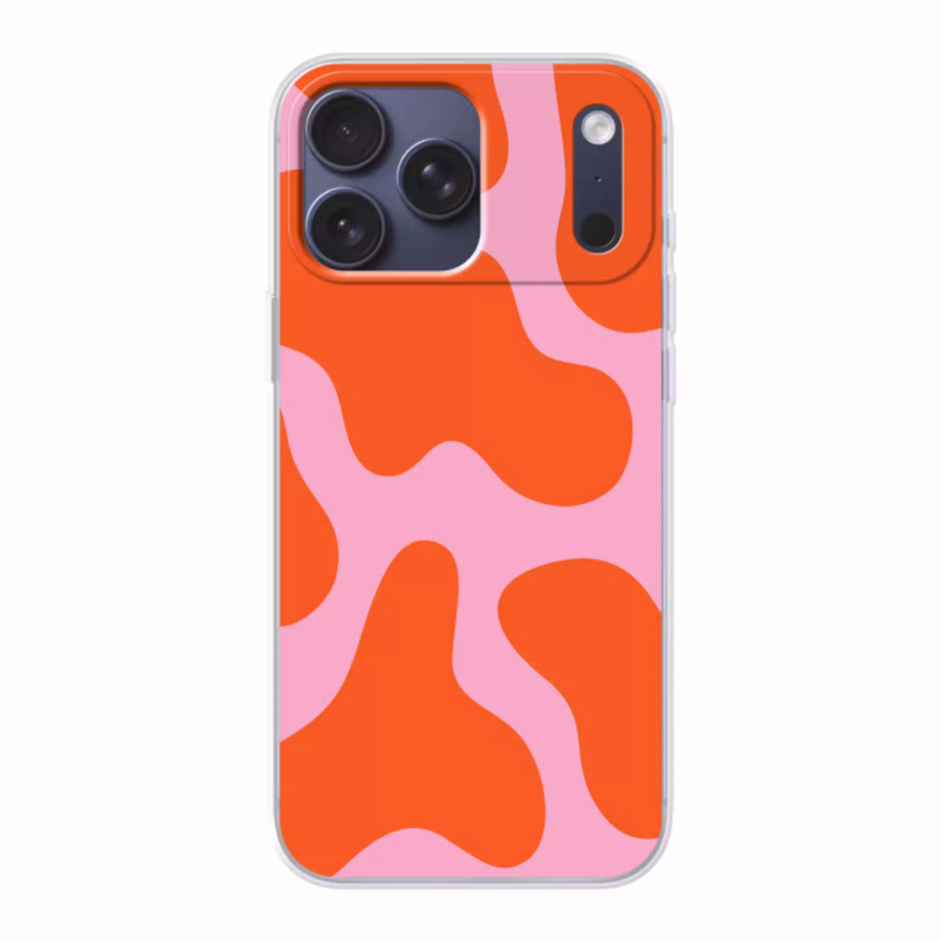 Vlekken - Rood - Roze - Patroon - Minimalistisch Telefoonhoesje iPhone 17 Pro Max klein -3d