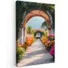 Doorkijk - Bloemen - Tropisch - Kleurrijk canvas 2cm klein -z3d