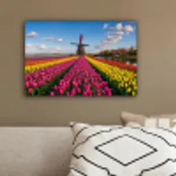 Tulpen - Holland - Molen - Kleurrijk canvas 2cm klein -sfeer3