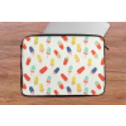 IJsjes - Speels - Kleurrijk laptophoes neopreen klein 279 -tafel