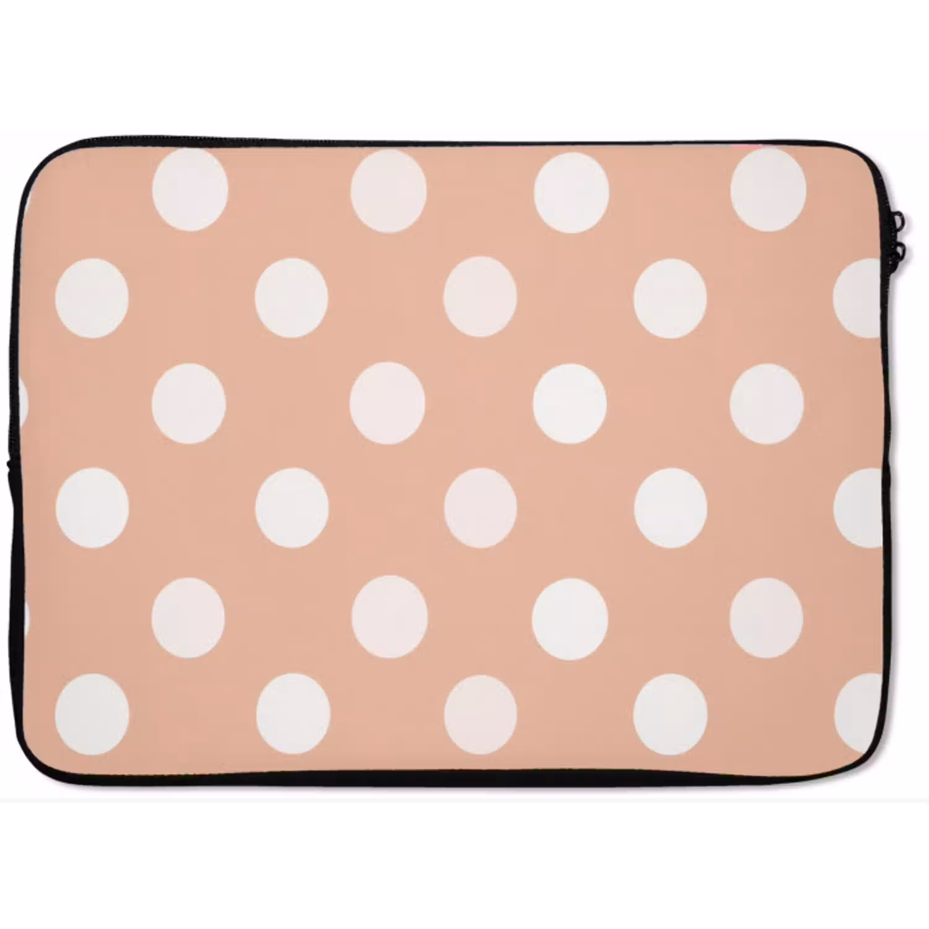 Klassiek - Polka - Perzik laptophoes neopreen klein 279 -zkaufland3dotto