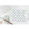 Hartjes patroon - Blauw - Beige - Liefde muismat rubber klein -witbureau