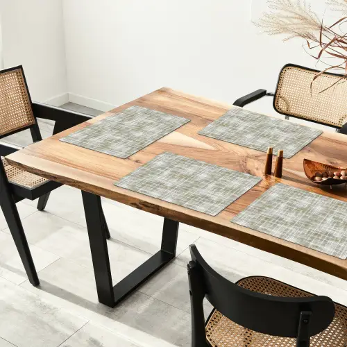 Linnen - Patroon - Groen Placemat vinyl groot 368 -zzsfeer4_Kitchenyeah-website