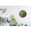 Vaas - Pastel - Kleuren - Bloemen Wandcirkel aluminium klein -kinderkamer