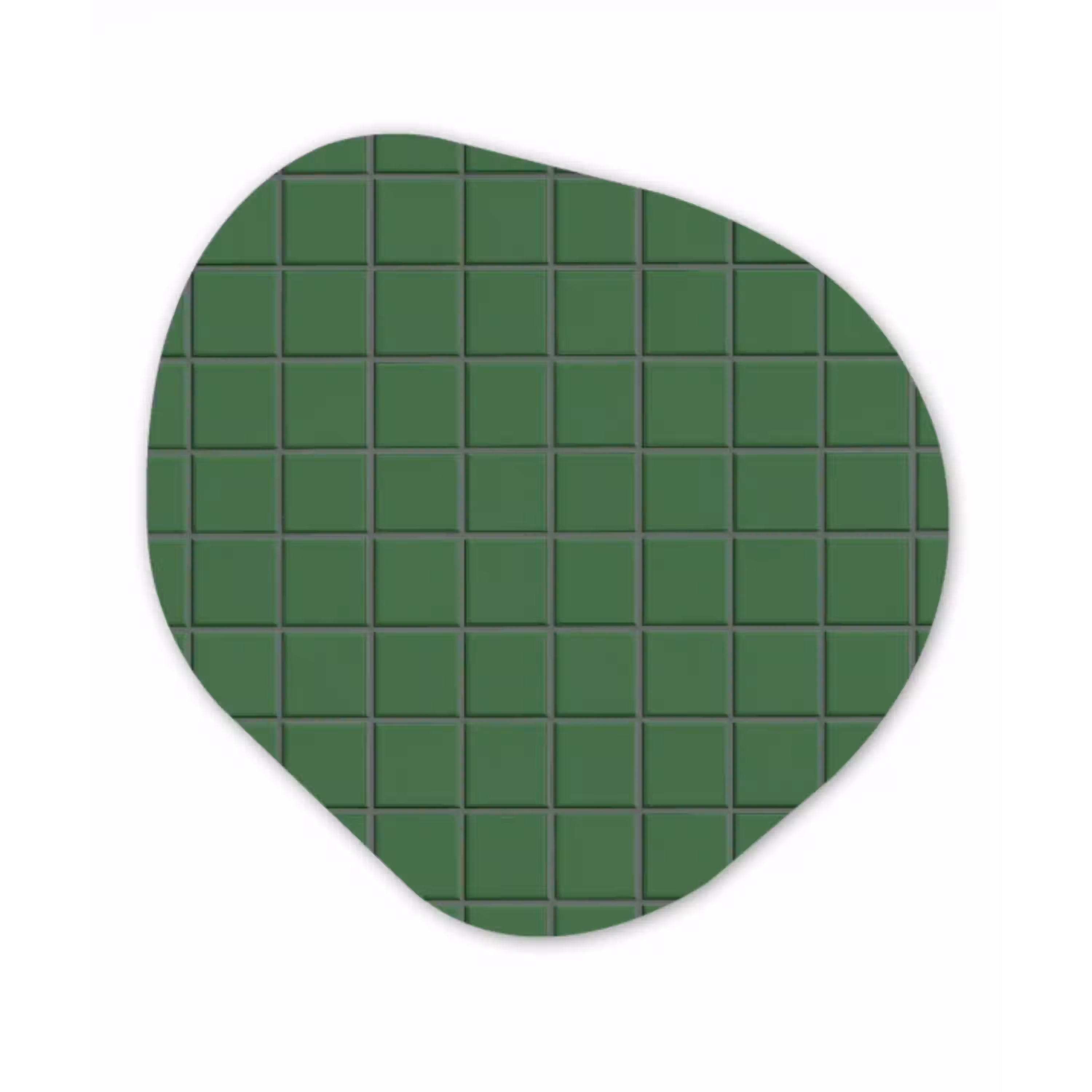 Patroon - Tegels - Groen Wandcirkel Organisch Forex 3mm klein 629 -3d