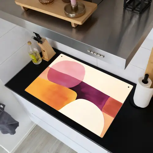Vormen - Abstract - Kleurrijk Inductie beschemer met haakjes klein -sfeer1