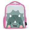 Tigo triceratops Kinderrugzak - Roze middel -3d