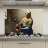 Het melkmeisje - Schilderij van Johannes Vermeer keuken achterwand spatscherm klein -3d_website