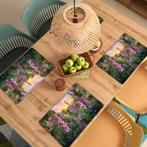 Vingerhoedskruid - Bloemen - Tuin Placemat vinyl groot -zzsfeer5_Kitchenyeah-website