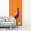 Felle kleuren - Banaan - popart fotobehang vinyl groot -woonkamer