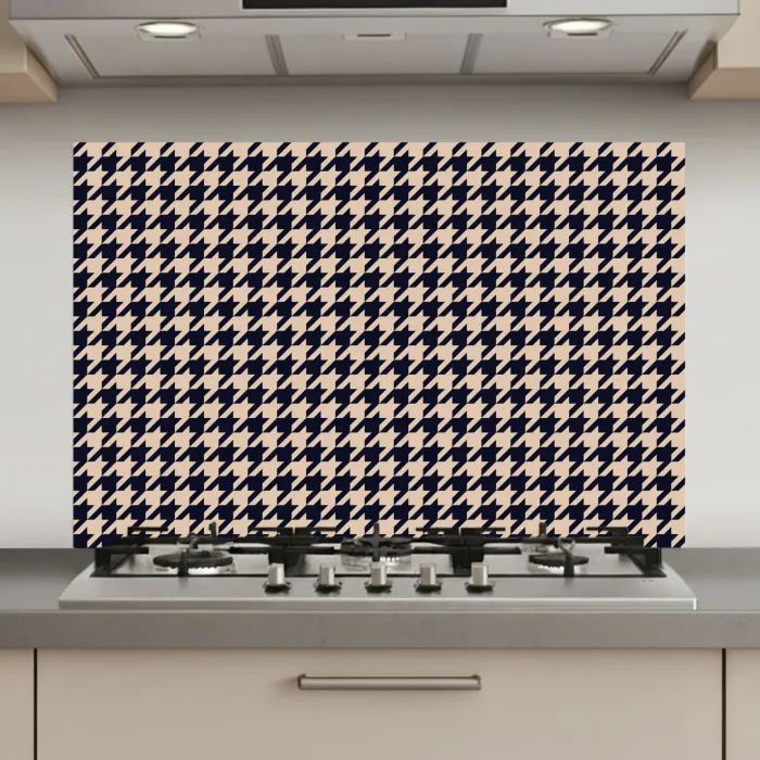 Plaid - Patroon - Ruit - Donkerblauw keuken achterwand spatscherm klein 900 -3d_website