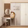 Koffie - Obessive Coffee Disorder - Beige deurposter klein -sfeer3