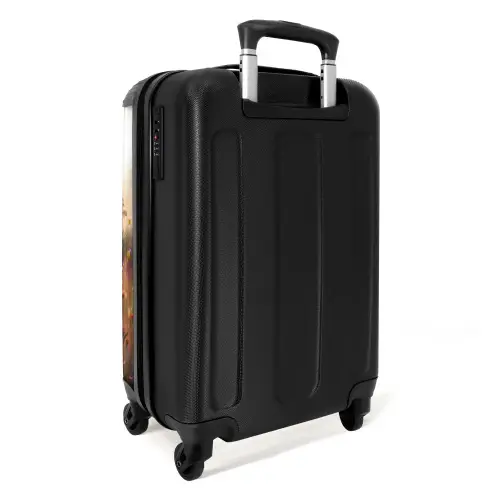 Lavendel lentehoorn Koffer - NBS - Handbagage middel -achterkant