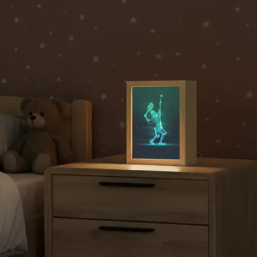 Tennis - Futuristisch - Sport - Neon Light Box met kabel klein -sfeer1_kind