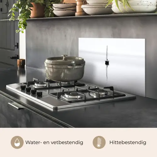 Zeilboot - Zwart - Water - Silhouet keuken achterwand spatscherm klein -usp_NL