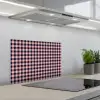 Plaid - Patroon - Roze - Zwart keuken achterwand spatscherm klein 900 -3d_schuin