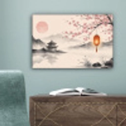 Zon - Japans - Traditioneel canvas 2cm klein -sfeer4