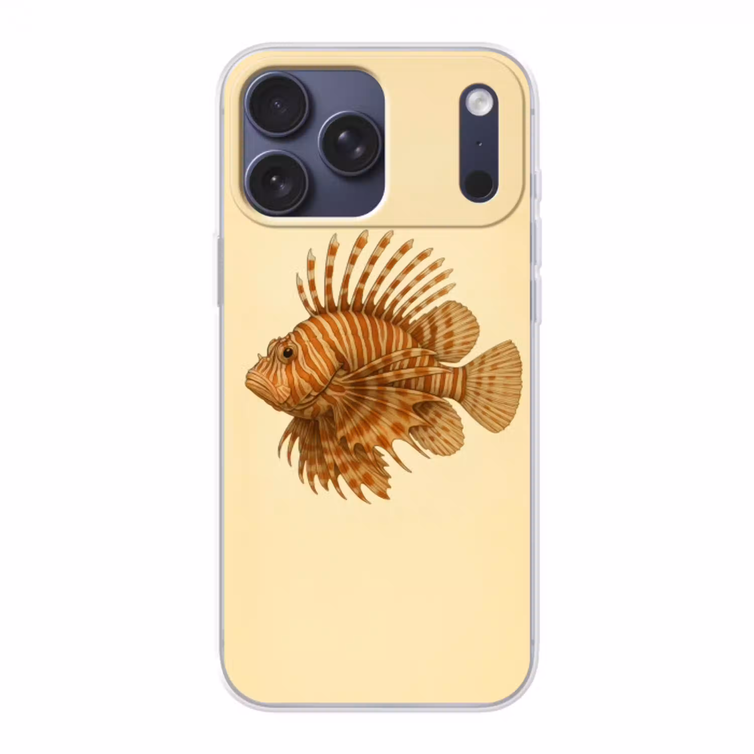 Strepen - Vis - Rond - Stekels Telefoonhoesje iPhone 17 Pro Max klein -3d
