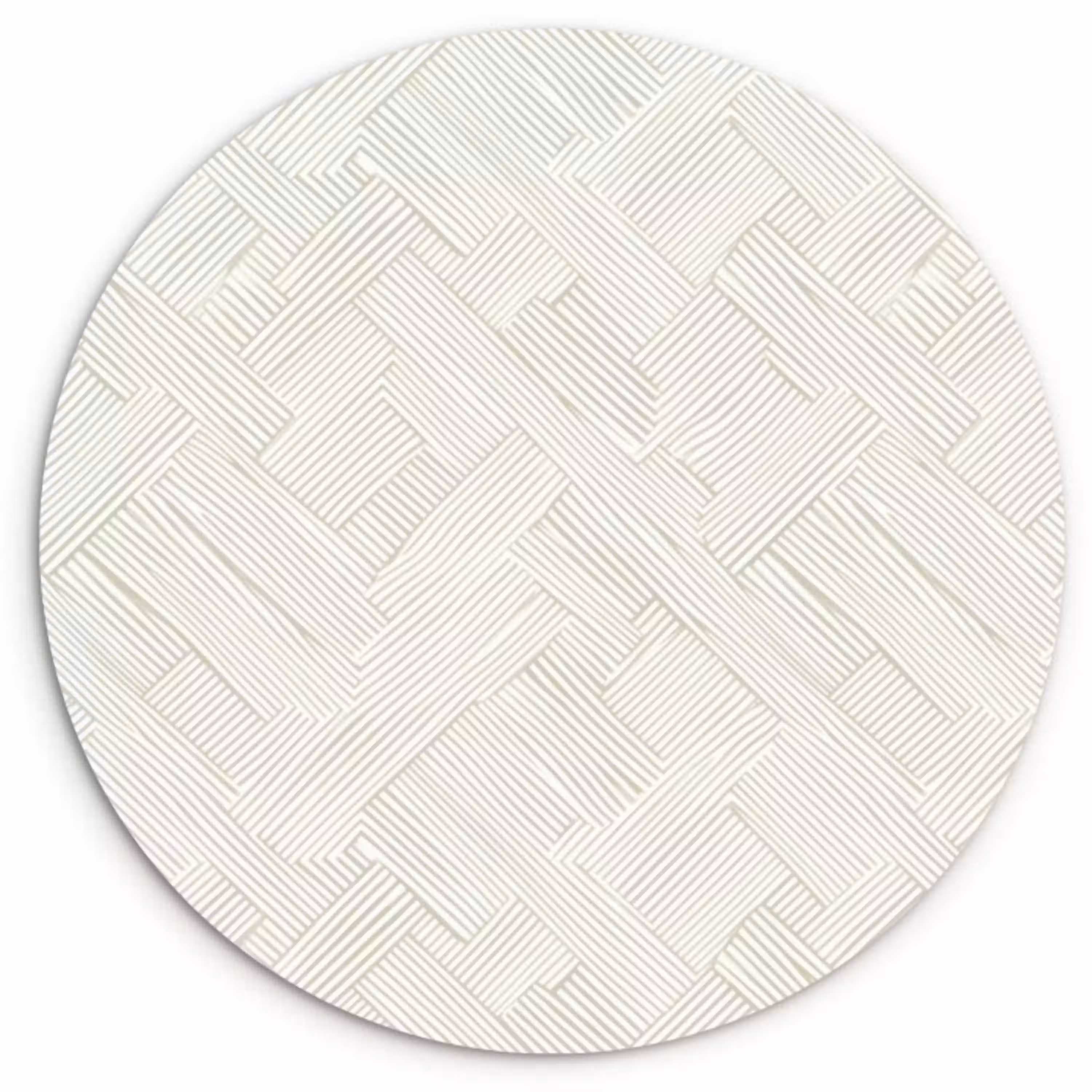 Textuur - Abstract - Beige Wandcirkel kunststof plaat 5mm dik klein 188 -3d