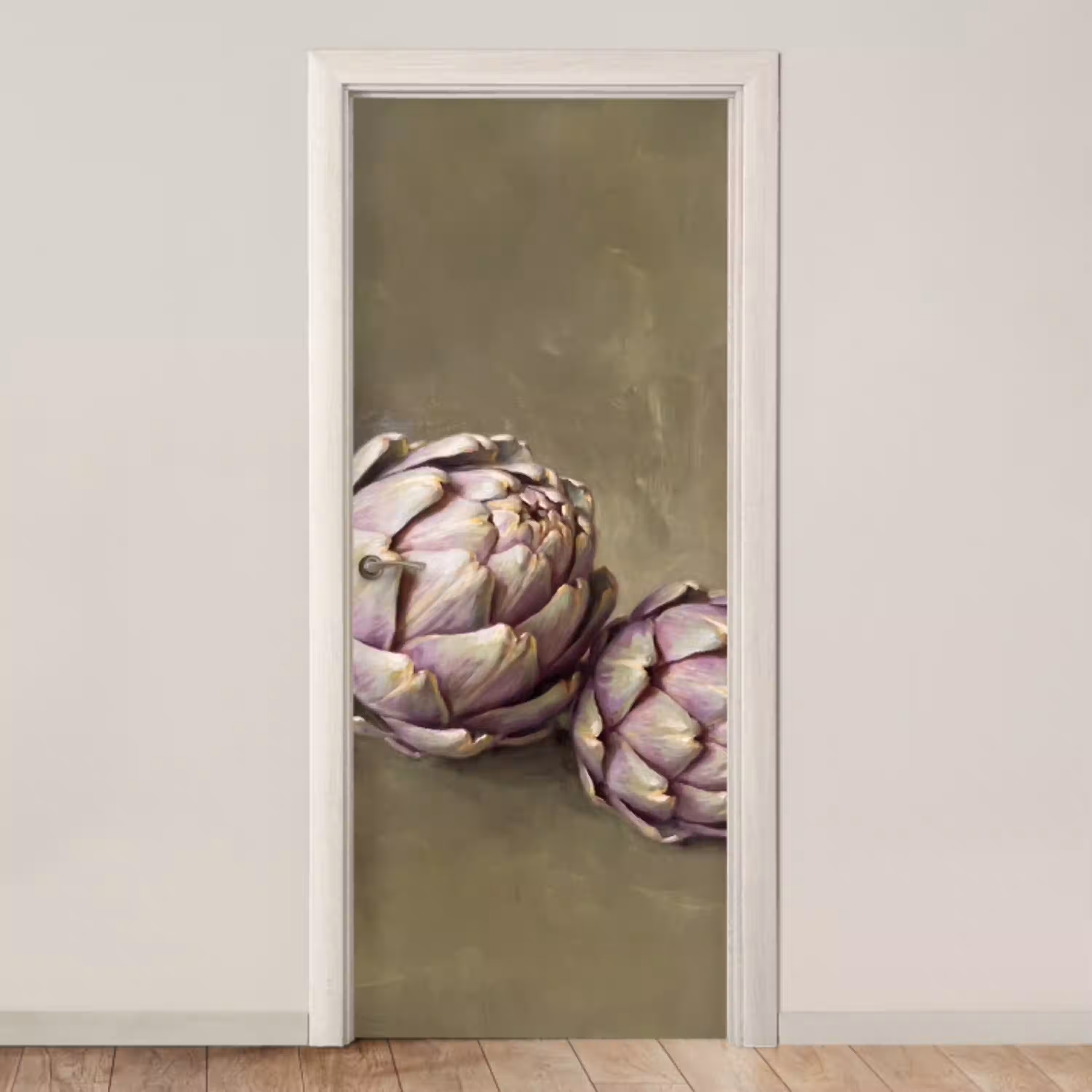 Groente - Stilleven - Schilderij deurposter klein -3d_beige