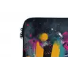 Abstract - Graffiti - Kleurrijk - Verfspatten laptophoes neopreen klein -detail