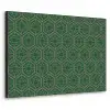 Geometrisch - Patroon - Groen Textielframe zwart klein 947 -3d
