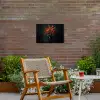 Boeket - Tulpen - Vaas - Rood Tuinposter op houten frame 2 cm dik klein -sfeer3