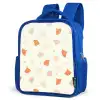 Zee - Dieren - Schelpen - Sinaasappel Kinderrugzak - Blauw middel 862 -schuin