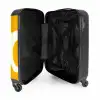 Abstract - Gele vormen NBS - Handbagage koffer - Kinderen Unisex middel -binnenkant