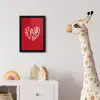 Rood - Hart- Tekst - Valentijn fotolijst zwart zonder passe partout klein -usfeer4_kinderkamer