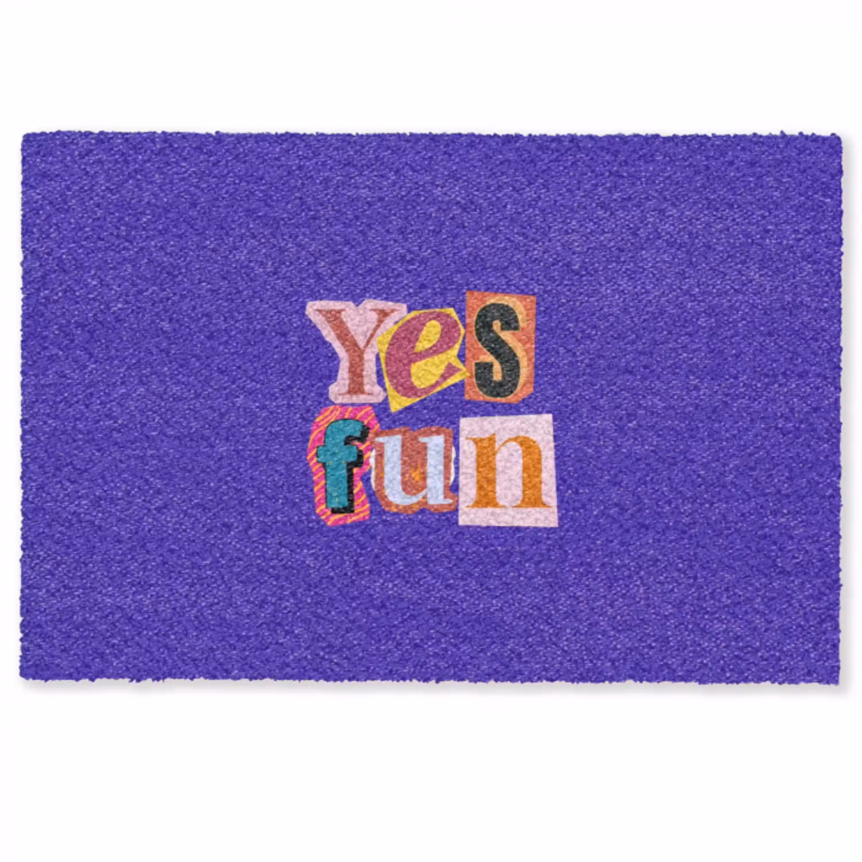 Yes fun - Kleurrijk - Collage-stijl Deurmat klein -zkaufland3d