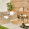 Beige - Paastak - Eieren tuinposter los doek klein -sfeer4