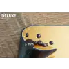 Pannenkoeken - Eten - Honing - Geel Placemat vinyl groot -closeup
