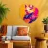 Varken - Bloemkroon - Kimono - Abstract Wandcirkel Organisch Aluminium middel -sfeer4
