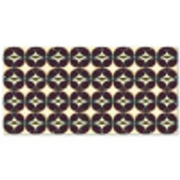 Cirkel - Retro - Kleurrijk Balkonbeschermer Duitsland klein 596 -zz_3d